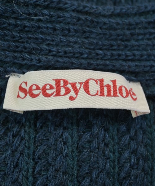 See By Chloe（シー　バイ　クロエ）カーディガン 紺 サイズ:46(XL位) レディース/2200646187020