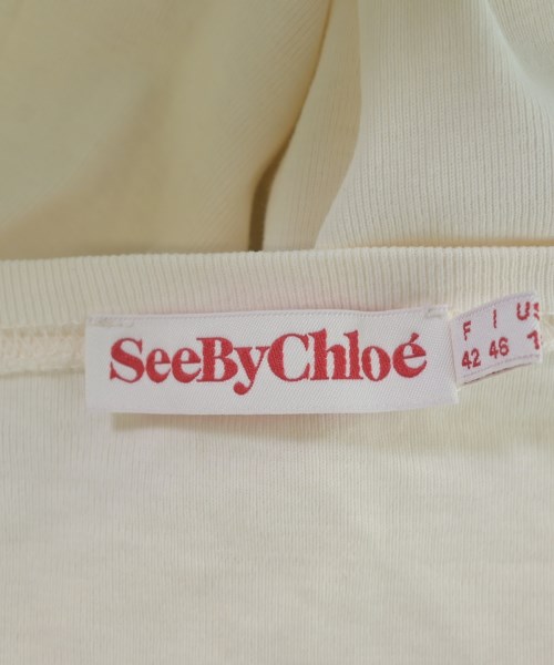 See By Chloe（シー　バイ　クロエ）Tシャツ・カットソー 白 サイズ:46(XL位) レディース/2200705189088