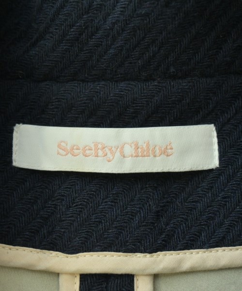 See By Chloe（シー　バイ　クロエ）ピーコート 紺 サイズ:34(XXS位) レディース/2200705497015