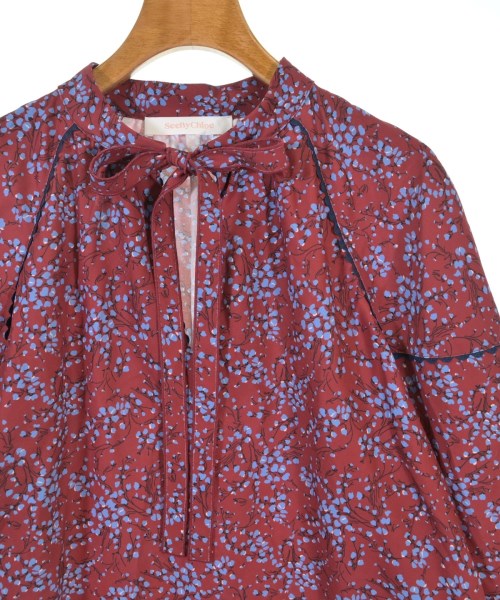 See By Chloe（シー　バイ　クロエ）ブラウス 赤 サイズ:38(S位) レディース/2200664569044