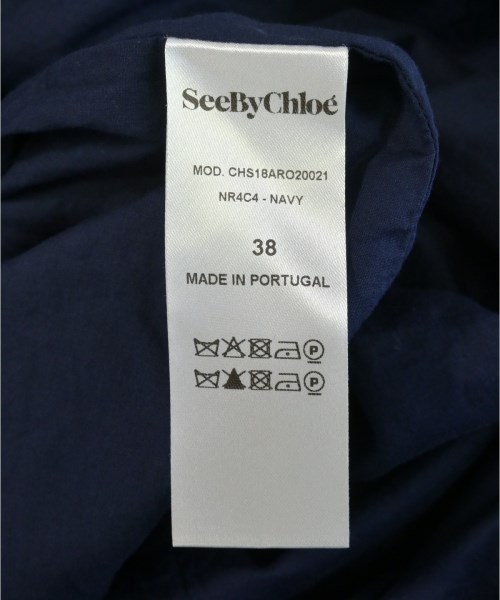 See By Chloe（シー　バイ　クロエ）ワンピース 紺 サイズ:38(S位) レディース/2200717254101