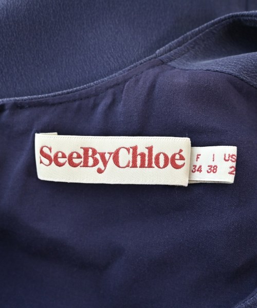 See By Chloe（シー　バイ　クロエ）ワンピース 紺 サイズ:38(S位) レディース/2200717306121