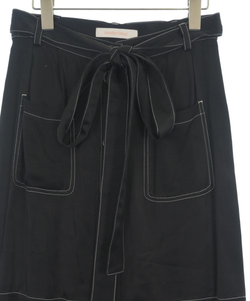 See By Chloe（シー　バイ　クロエ）ロング・マキシ丈スカート 黒 サイズ:38(M位) レディース/2200721940083