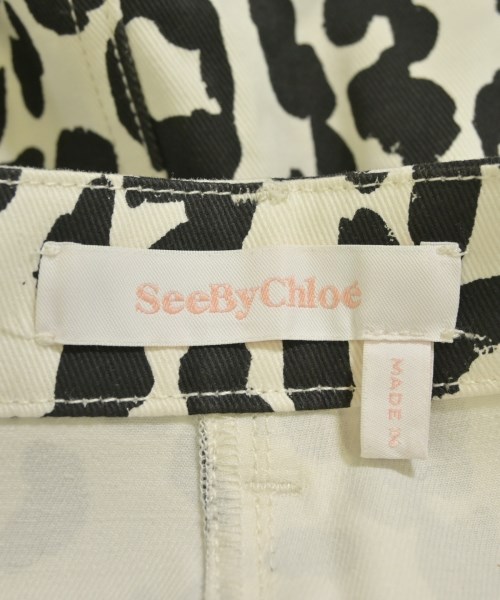 See By Chloe（シー　バイ　クロエ）ひざ丈スカート 白 サイズ:36(XS位) レディース/2200723181057