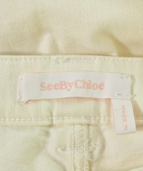 See By Chloe（シー　バイ　クロエ）デニムパンツ 白 サイズ:26(M位) レディース/2200682771054