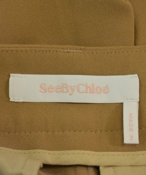 See By Chloe（シー　バイ　クロエ）スラックス 茶 サイズ:34(XXS位) レディース/2200679998020