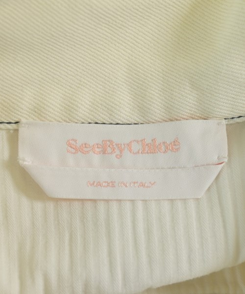 See By Chloe（シー　バイ　クロエ）シャツワンピース 白 サイズ:36(XS位) レディース/2200684581101