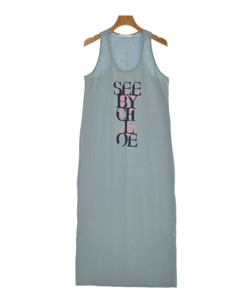 See By Chloe(シー　バイ　クロエ)ワンピース 青 サイズ:40(M位)/2200685259030