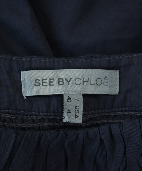 See By Chloe（シー　バイ　クロエ）ブラウス 紺 サイズ:40(M位) レディース/2200684398143