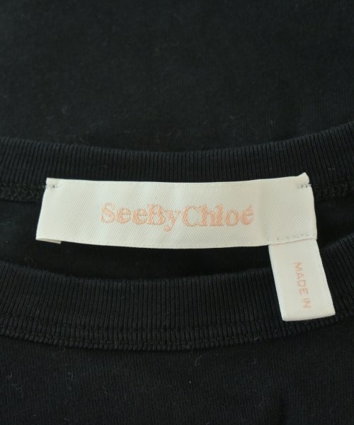 See By Chloe（シー　バイ　クロエ）Tシャツ・カットソー 黒 サイズ:XS レディース/2200669457056