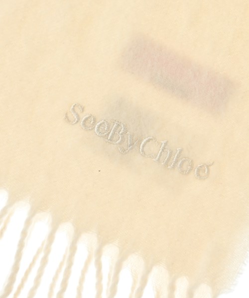 See By Chloe（シー　バイ　クロエ）マフラー 白 サイズ:- レディース/2200686225034