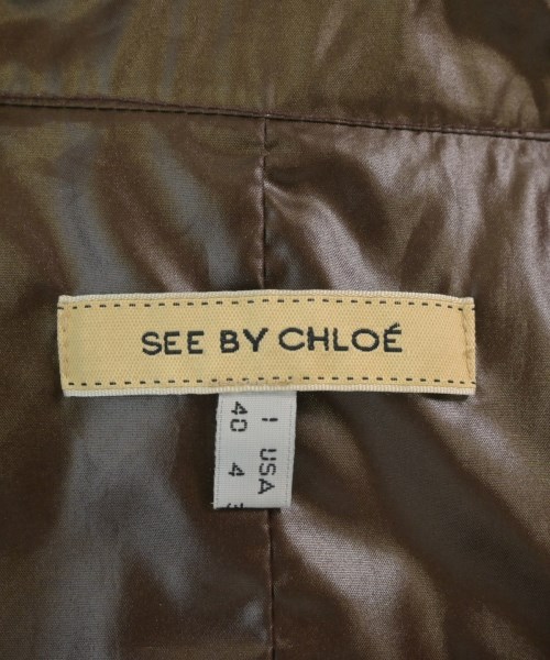See By Chloe（シー　バイ　クロエ）ステンカラーコート 茶 サイズ:40(M位) レディース/2200691464053
