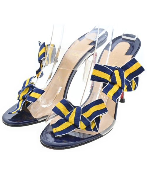 Christian Louboutin(クリスチャンルブタン)サンダル 青 サイズ:EU35 1/2(22cm位)/2200682169035