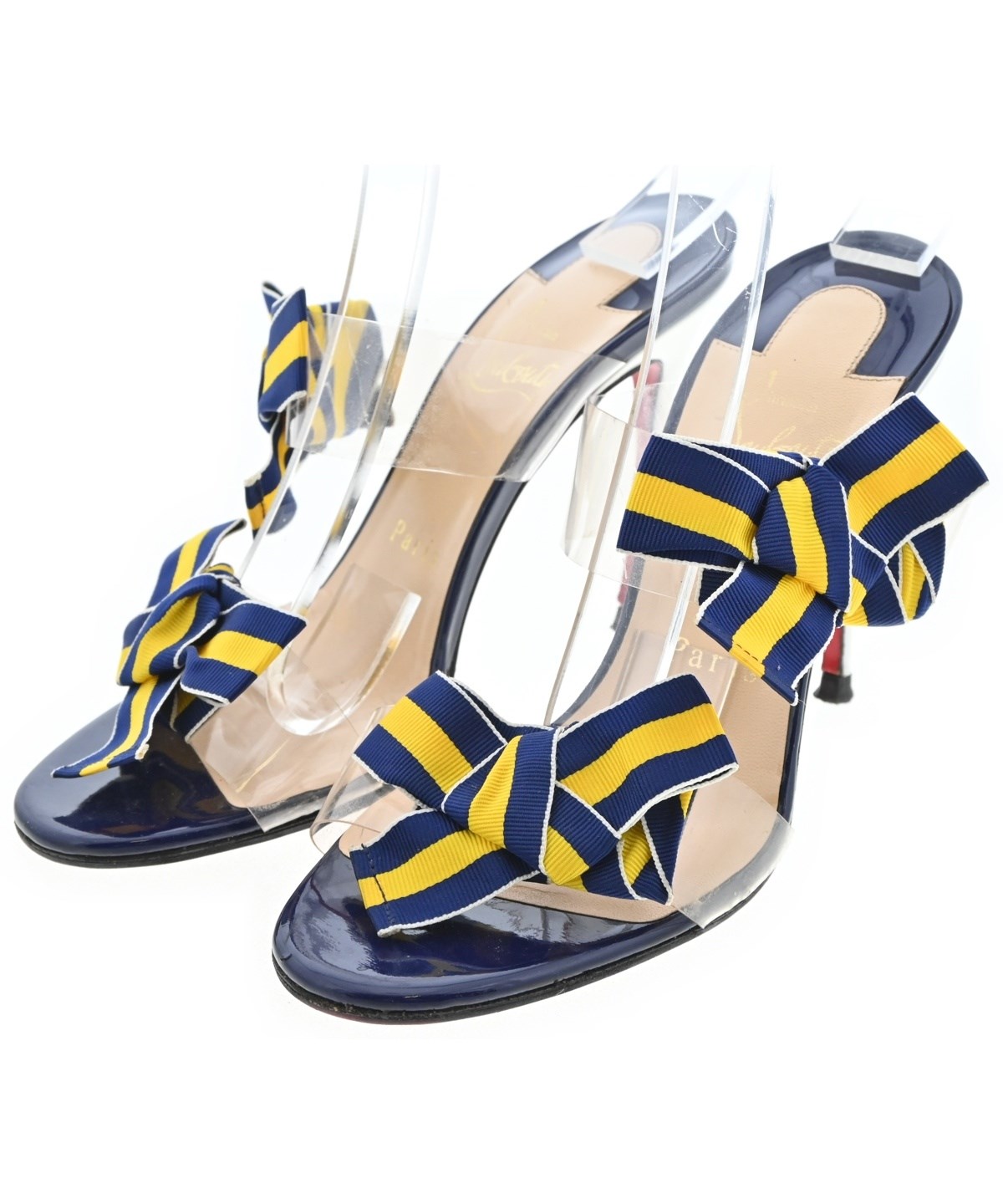 Christian Louboutin アクアブルー サンダル Christian Louboutin（クリスチャンルブタン）サンダル 青 サイズ:EU35