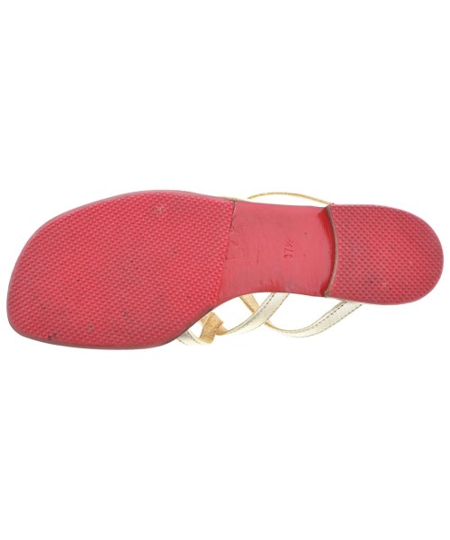 Christian Louboutin（クリスチャンルブタン）サンダル ゴールド サイズ:EU37 1/2(24cm位) レディース/2200698364011