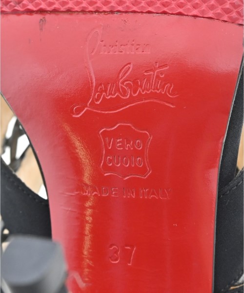 Christian Louboutin（クリスチャンルブタン）サンダル 黒 サイズ:EU37(23.5cm位) レディース/2200694539130