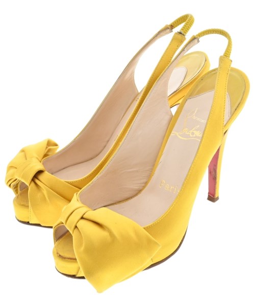 Christian Louboutin(クリスチャンルブタン)パンプス 黄 サイズ:EU35 1/2(22cm位)/2200646089614