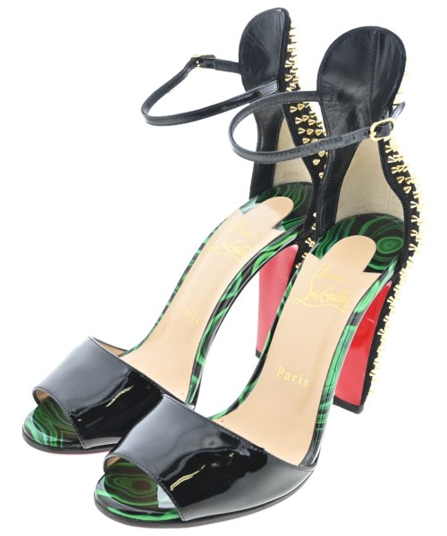 Christian Louboutin(クリスチャンルブタン)サンダル 黒 サイズ:EU37(23.5cm位)/2200663717224
