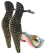 Christian Louboutin（クリスチャンルブタン）サンダル 黒 サイズ:EU37(23.5cm位) レディース/2200663717224