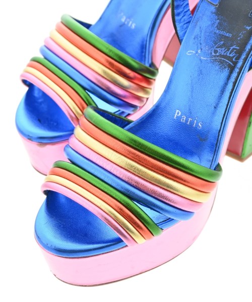 Christian Louboutin（クリスチャンルブタン）サンダル 青 サイズ:EU37 1/2(24cm位) レディース/2200725694203