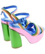 Christian Louboutin（クリスチャンルブタン）サンダル 青 サイズ:EU37 1/2(24cm位) レディース/2200725694203