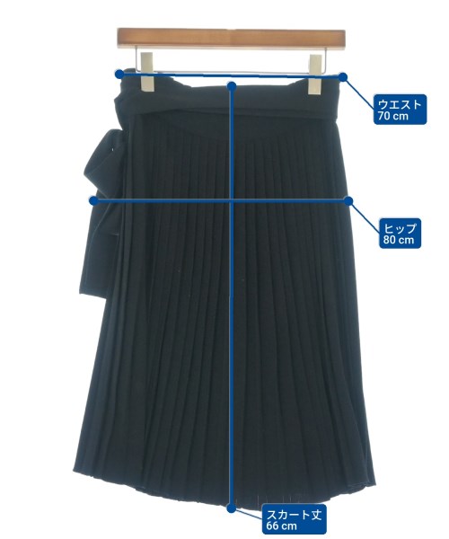 CAPUCCI（カプッチ）ひざ丈スカート 黒 サイズ:40(M位) レディース/2200639956022