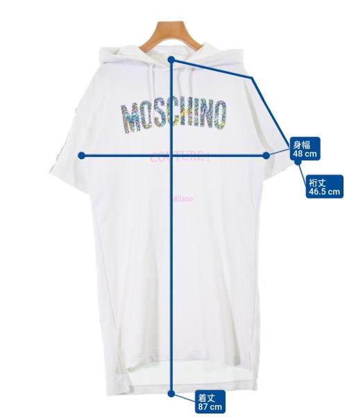 MOSCHINO（モスキーノ）パーカー 白 サイズ:-(M位) レディース/2200634844058