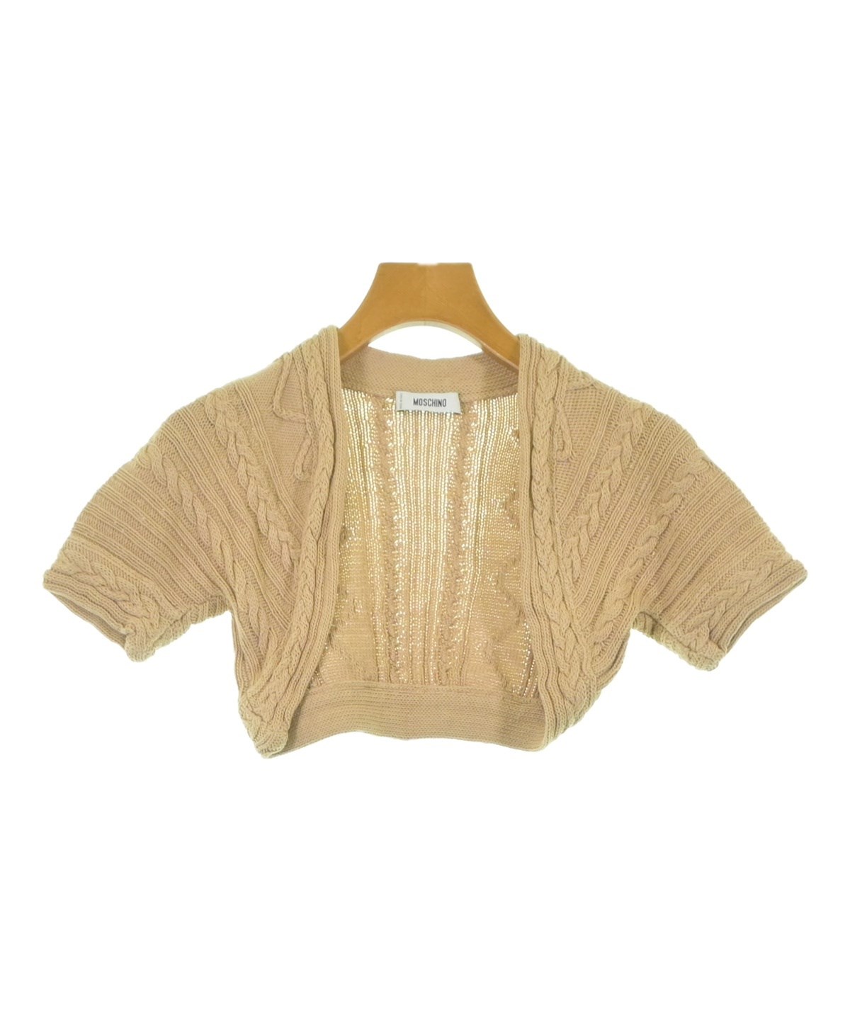 MOSCHINO（モスキーノ）カーディガン ベージュ サイズ:38(S位