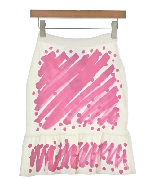 MOSCHINO（モスキーノ）ミニスカート 白 サイズ:38(S位) レディース/2200599528055