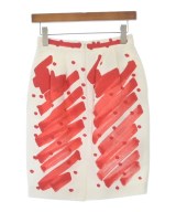 MOSCHINO（モスキーノ）ひざ丈スカート 白 サイズ:38(S位) レディース/2200622451015