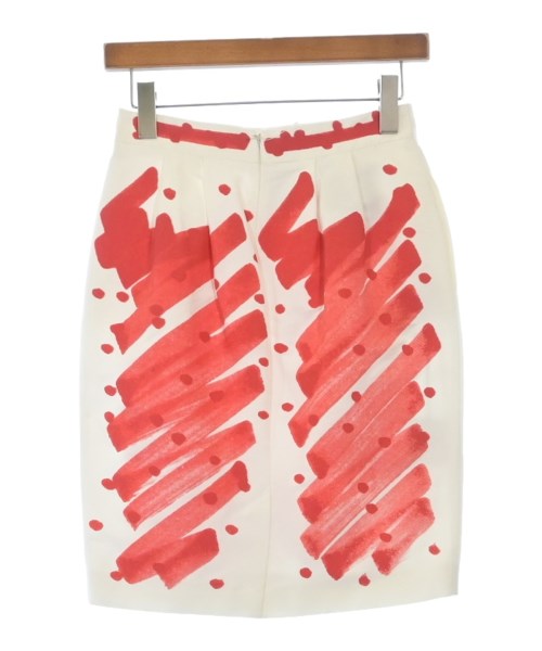 MOSCHINO（モスキーノ）ひざ丈スカート 白 サイズ:38(S位) レディース/2200622451022