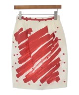 MOSCHINO（モスキーノ）ひざ丈スカート 白 サイズ:38(S位) レディース/2200622451022
