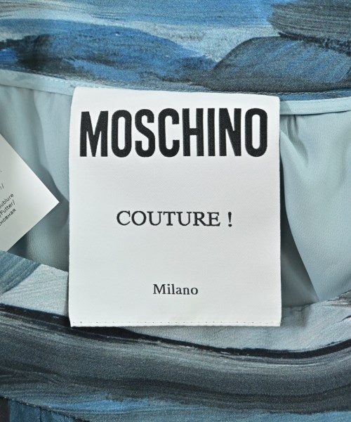 MOSCHINO（モスキーノ）ひざ丈スカート 青 サイズ:38(S位) レディース/2200610205170