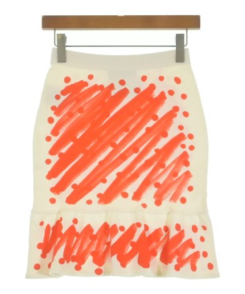 MOSCHINO(モスキーノ)ひざ丈スカート 白 サイズ:38(S位) レディース MOSCHINO(モスキーノ)ひざ丈スカート 白 サイズ:38(S位) レディース