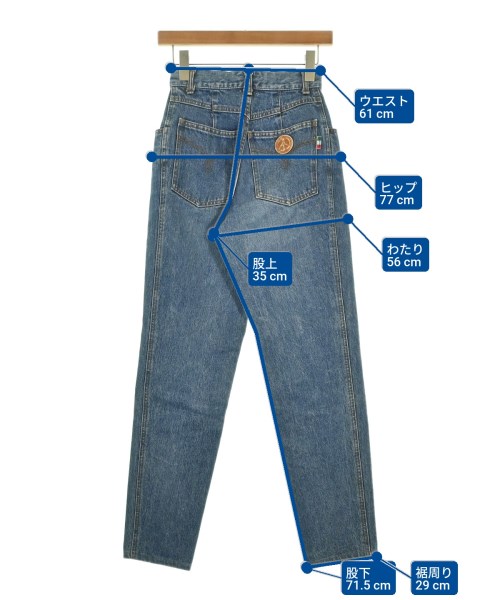 MOSCHINO（モスキーノ）デニムパンツ 青 サイズ:-(S位) レディース/2200672490019