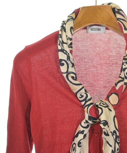 MOSCHINO（モスキーノ）カーディガン 赤 サイズ:40(M位) レディース/2200661510421