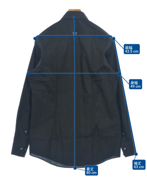 MOSCHINO（モスキーノ）カジュアルシャツ 黒 サイズ:15 1/2(M位) メンズ/2200708866054