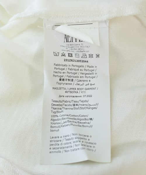 MOSCHINO（モスキーノ）Tシャツ・カットソー 白 サイズ:52(XXL位