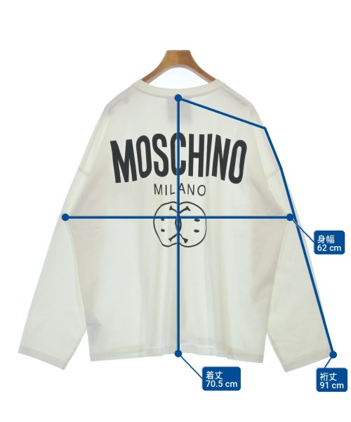 MOSCHINO（モスキーノ）Tシャツ・カットソー 白 サイズ:52(XXL位
