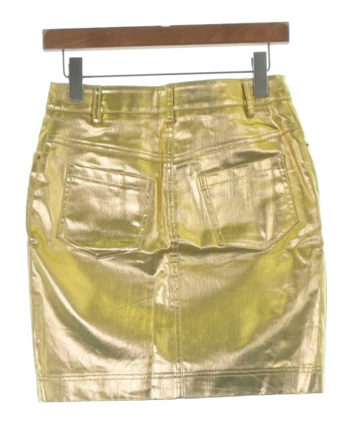 MOSCHINO（モスキーノ）ミニスカート ゴールド サイズ:40(M位) レディース/2200705351096
