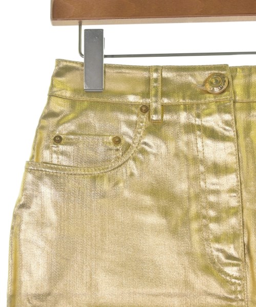 MOSCHINO（モスキーノ）ミニスカート ゴールド サイズ:40(M位) レディース/2200705351096