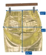 MOSCHINO（モスキーノ）ミニスカート ゴールド サイズ:40(M位) レディース/2200705351096