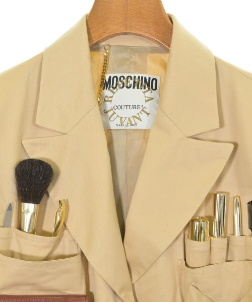 MOSCHINO（モスキーノ）テーラードジャケット ベージュ サイズ:44(L位) レディース/2200705408134