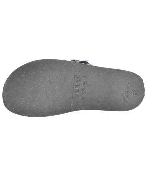 MOSCHINO（モスキーノ）サンダル 黒 サイズ:EU38(24.5cm位) レディース/2200666947017