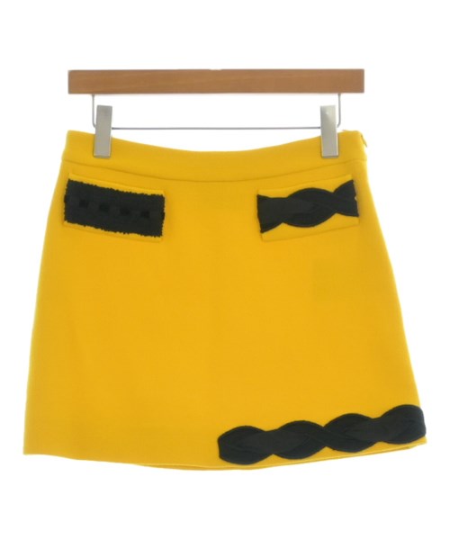 MOSCHINO(モスキーノ)ミニスカート 黄 サイズ:38(S位)/2200671607029