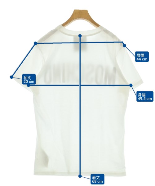 MOSCHINO（モスキーノ）Tシャツ・カットソー 白 サイズ:48(L位) メンズ/2200726920073