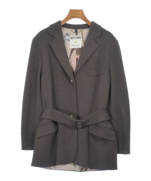 MOSCHINO(モスキーノ)テーラードジャケット 茶 サイズ:38(S位)/2200682776042