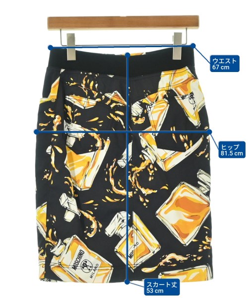 MOSCHINO（モスキーノ）ひざ丈スカート 黒 サイズ:40(M位) レディース/2200682079099