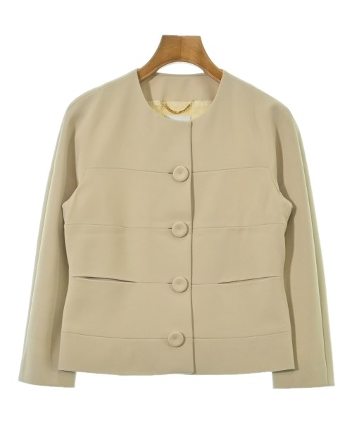 MOSCHINO(モスキーノ)ノーカラージャケット ベージュ サイズ:38(S位)/2200689984075