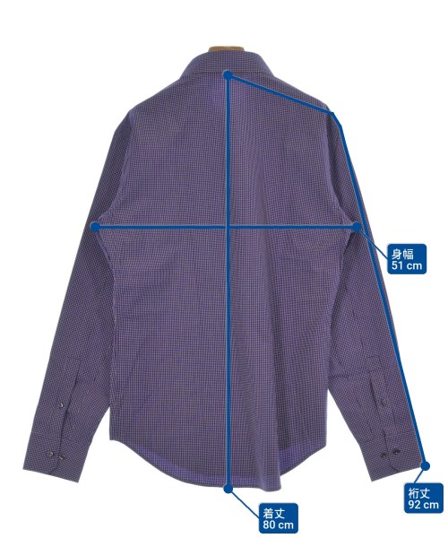 YVES SAINT LAURENT rive gauche（イヴサンローランリヴゴシュ）カジュアルシャツ 紫 サイズ:42(L位) メンズ/2200594035633